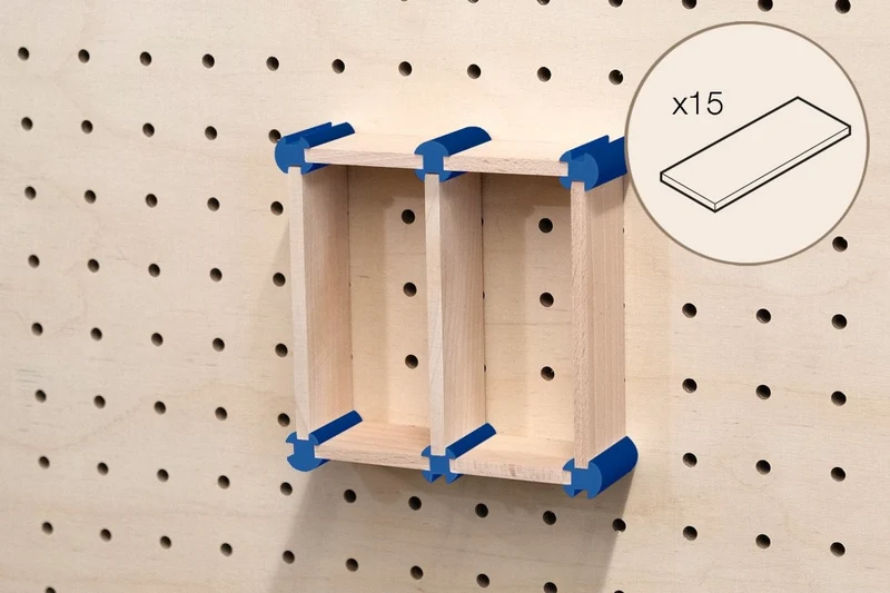 Kit rangement maquillage pour pegboard – organiseur mural panneau perforé
