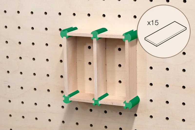 Kit rangement maquillage pour pegboard – organiseur mural panneau perforé