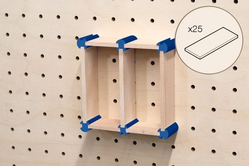 Kit rangement maquillage pour pegboard – organiseur mural panneau perforé
