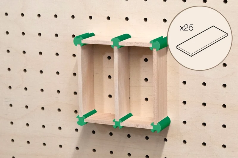 Kit rangement maquillage pour pegboard – organiseur mural panneau perforé