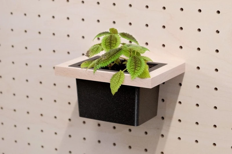 Pot de fleurs suspendu pour pegboard – jardinière murale panneau perforé
