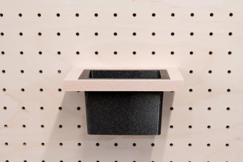 Pot de fleurs suspendu pour pegboard – jardinière murale panneau perforé