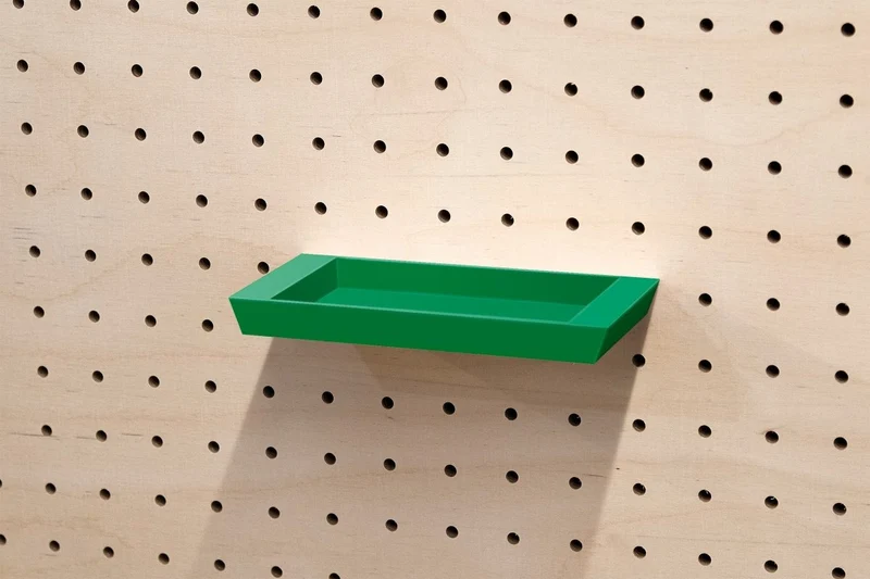 Plateau vide-poche flottant pour pegboard – étagère murale panneau perforé