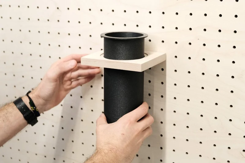Pot à ustensiles pour pegboard – rangement de cuisine mural panneau perforé