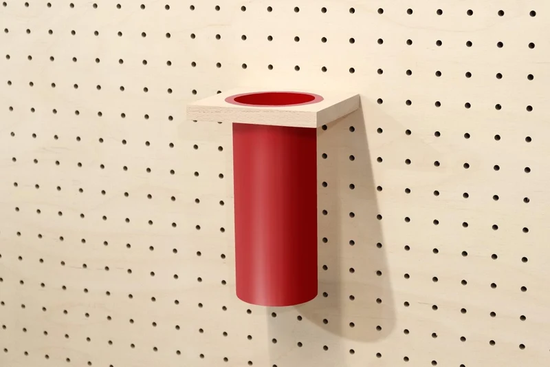 Pot à ustensiles pour pegboard – rangement de cuisine mural panneau perforé