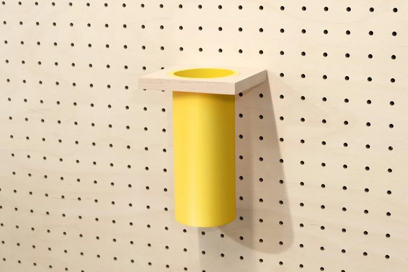 Pot à ustensiles pour pegboard – rangement de cuisine mural panneau perforé