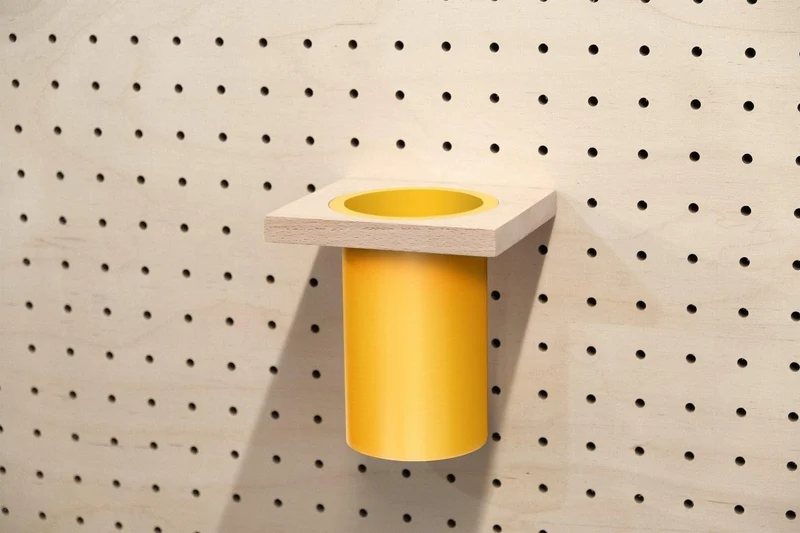Pot à ustensiles pour pegboard – rangement de cuisine mural panneau perforé