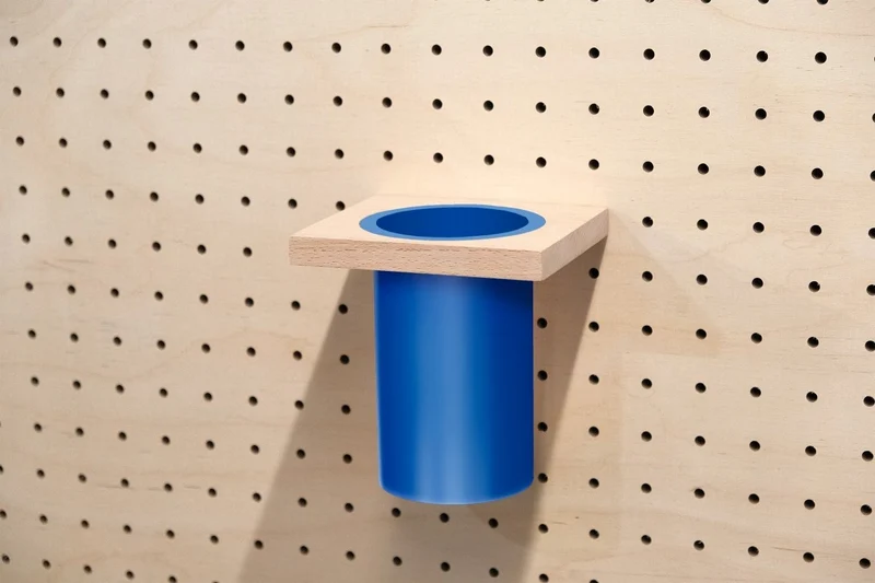 Pot à ustensiles pour pegboard – rangement de cuisine mural panneau perforé