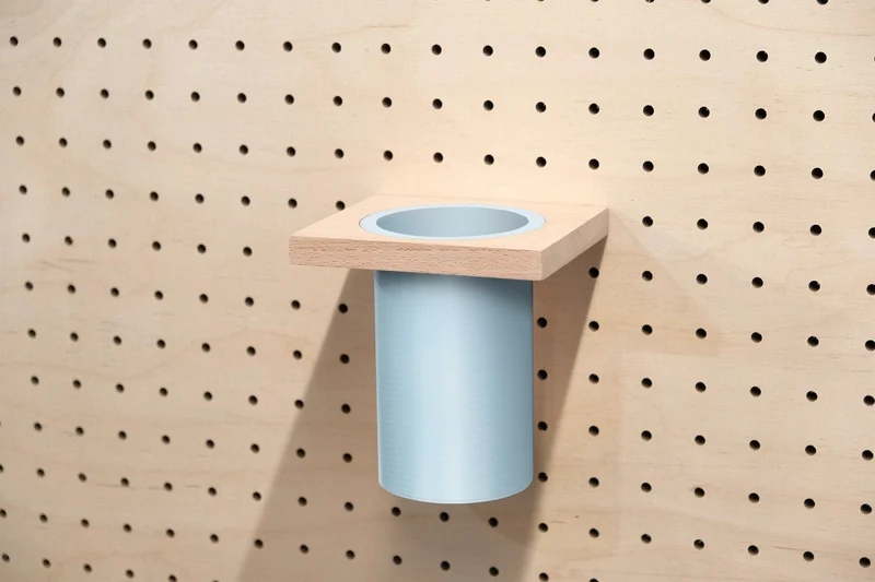 Pot à ustensiles pour pegboard – rangement de cuisine mural panneau perforé