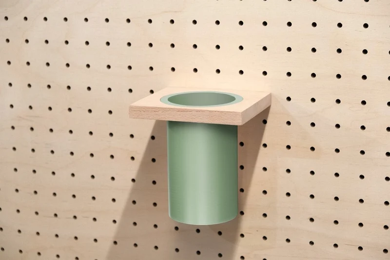 Pot à ustensiles pour pegboard – rangement de cuisine mural panneau perforé