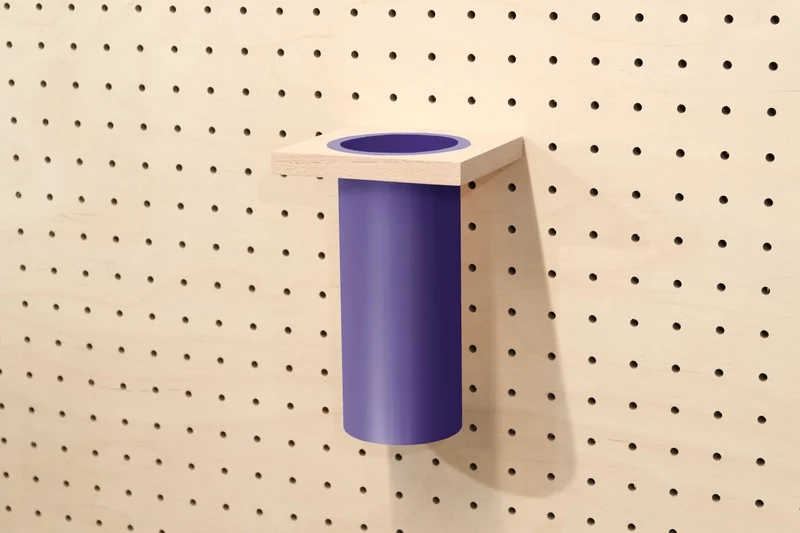 Pot à ustensiles pour pegboard – rangement de cuisine mural panneau perforé