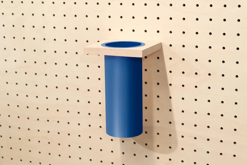 Pot à ustensiles pour pegboard – rangement de cuisine mural panneau perforé