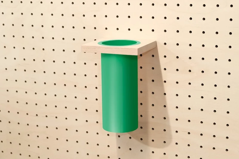 Pot à ustensiles pour pegboard – rangement de cuisine mural panneau perforé
