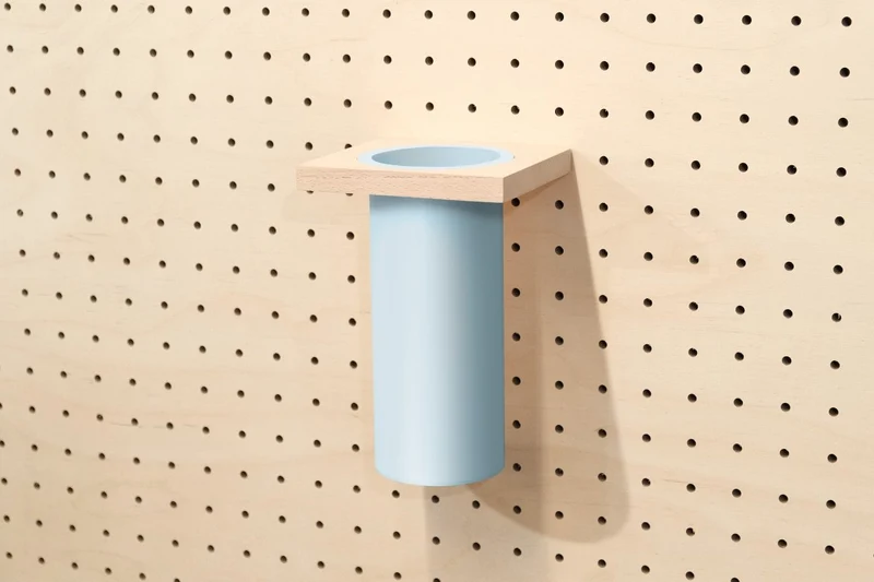 Pot à ustensiles pour pegboard – rangement de cuisine mural panneau perforé