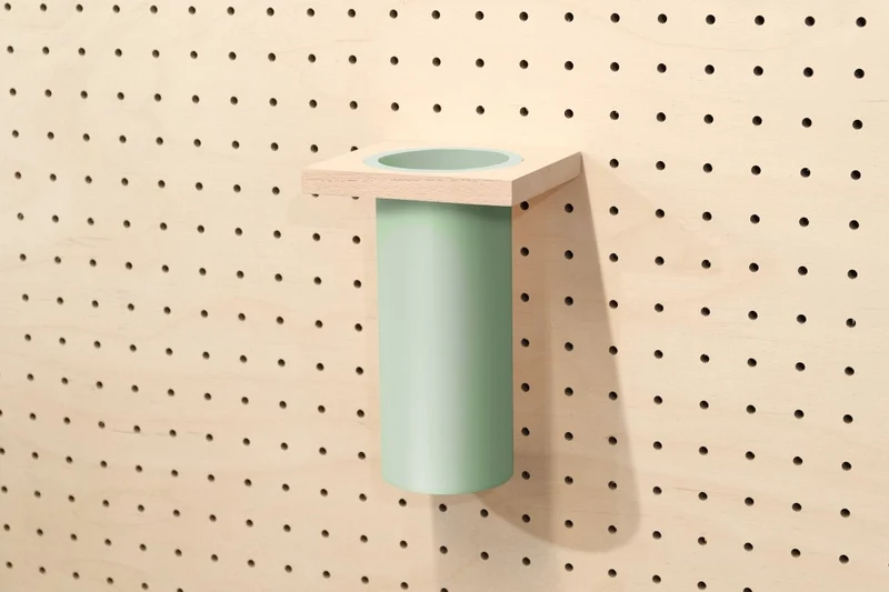 Pot à ustensiles pour pegboard – rangement de cuisine mural panneau perforé