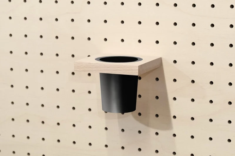 Pot à crayons suspendu pour pegboard – organiseur mural panneau perforé