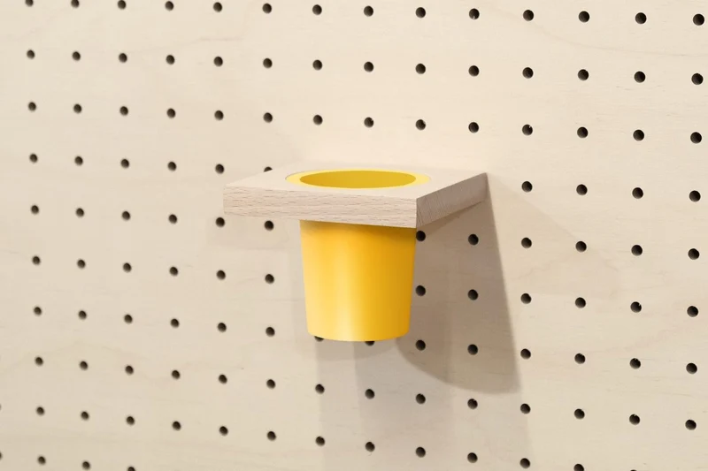 Pot à crayons suspendu pour pegboard – organiseur mural panneau perforé