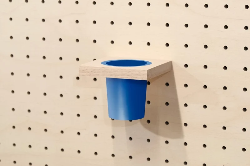 Pot à crayons suspendu pour pegboard – organiseur mural panneau perforé
