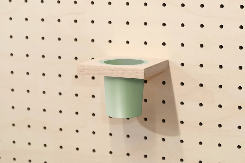 Pot à crayons suspendu pour pegboard – organiseur mural panneau perforé