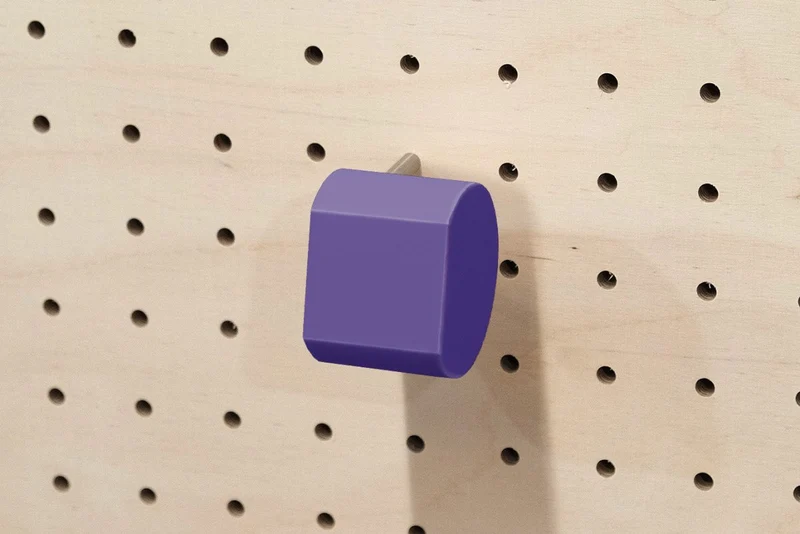 Porte-montre mural pour pegboard – support montre inox et impression 3D