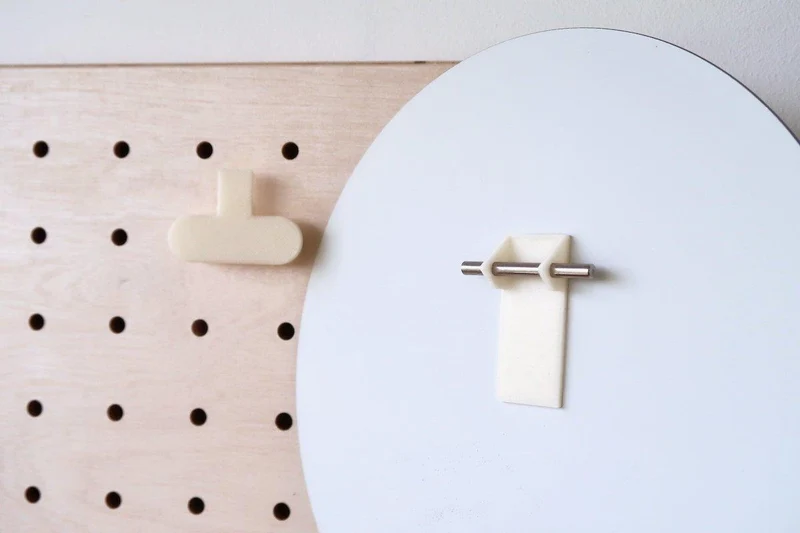 Miroir rond mural pour pegboard – miroir circulaire panneau perforé