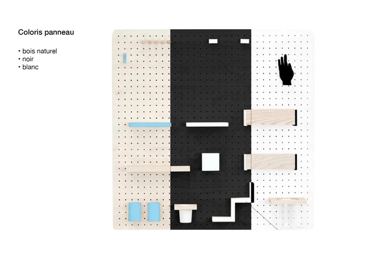Kit animateur pegboard – panneau perforé mural + accessoires (kit tout-en-un)