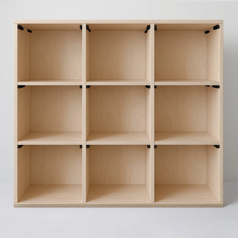 Casiers en bois sur mesure – caissons et étagères modulaires pour pegboard