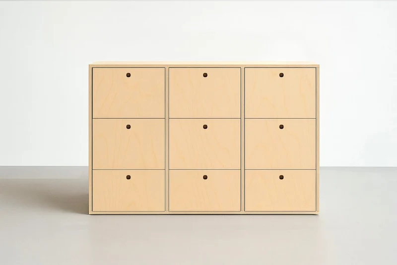 Casiers en bois sur mesure – caissons et étagères modulaires pour pegboard