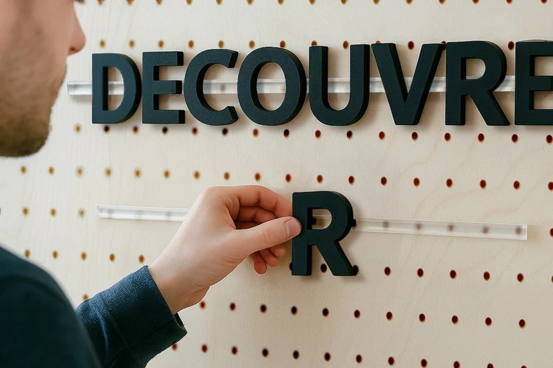 Module Menu pour pegboard – kit signalétique murale restaurant
