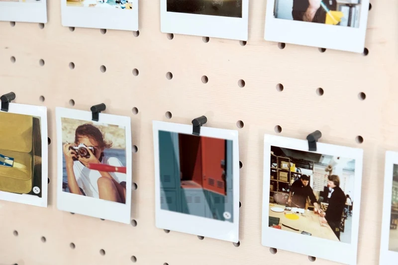 Module Photowall pour pegboard – kit mur photo mural panneau perforé