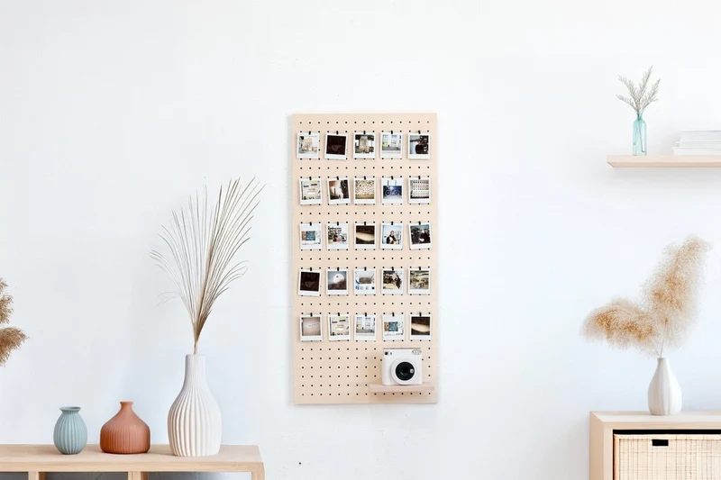 Module Photowall pour pegboard – kit mur photo mural panneau perforé