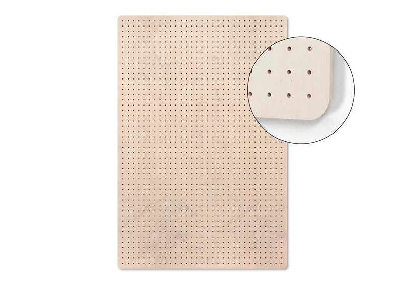 Pegboard P9 9 mm en bois – panneau perforé mural pour usage quotidien