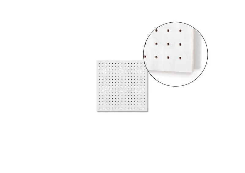 Pegboard P9 9 mm en bois – panneau perforé mural pour usage quotidien