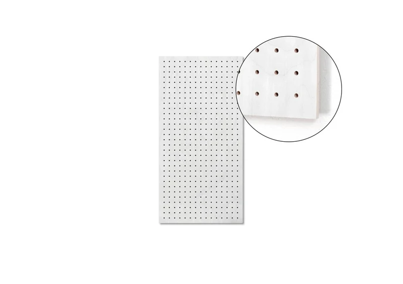 Pegboard P9 9 mm en bois – panneau perforé mural pour usage quotidien