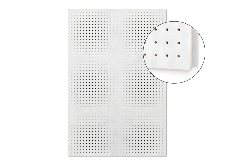 Pegboard P9 9 mm en bois – panneau perforé mural pour usage quotidien