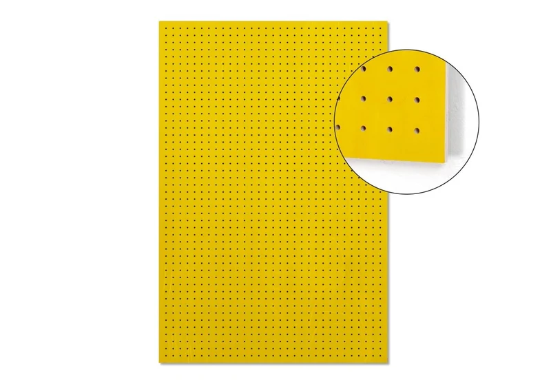 Pegboard P9 9 mm en bois – panneau perforé mural pour usage quotidien