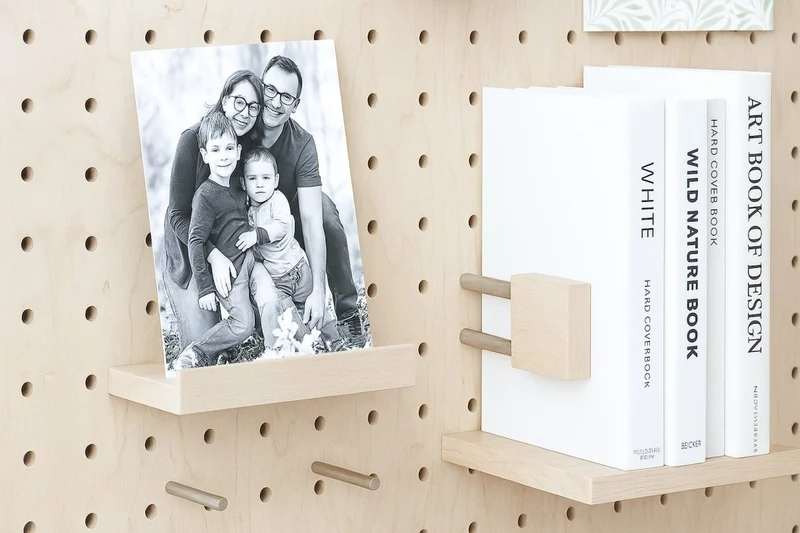 Module Déco pour pegboard – kit d'accessoires décoratifs muraux