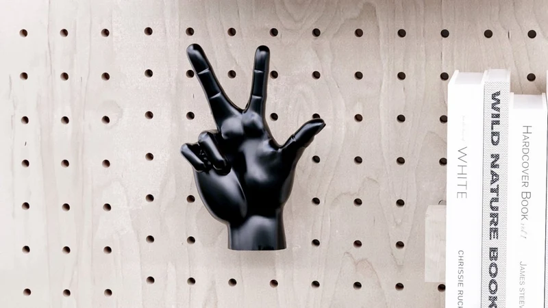 Module Déco pour pegboard – kit d'accessoires décoratifs muraux