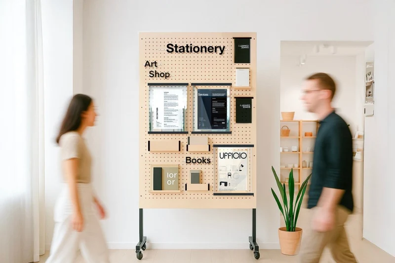 Module Communication pour pegboard – kit d'affichage mural panneau perforé