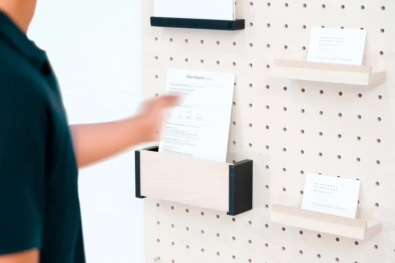 Module Communication pour pegboard – kit d'affichage mural panneau perforé