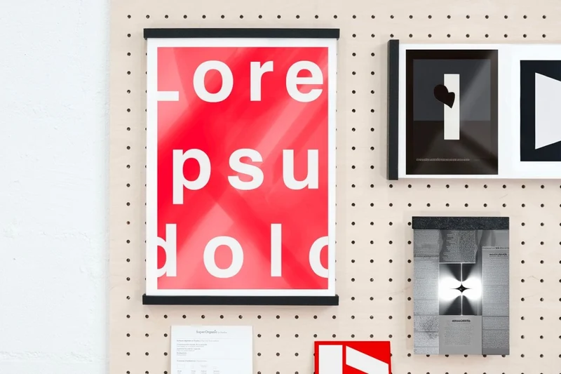Module Communication pour pegboard – kit d'affichage mural panneau perforé
