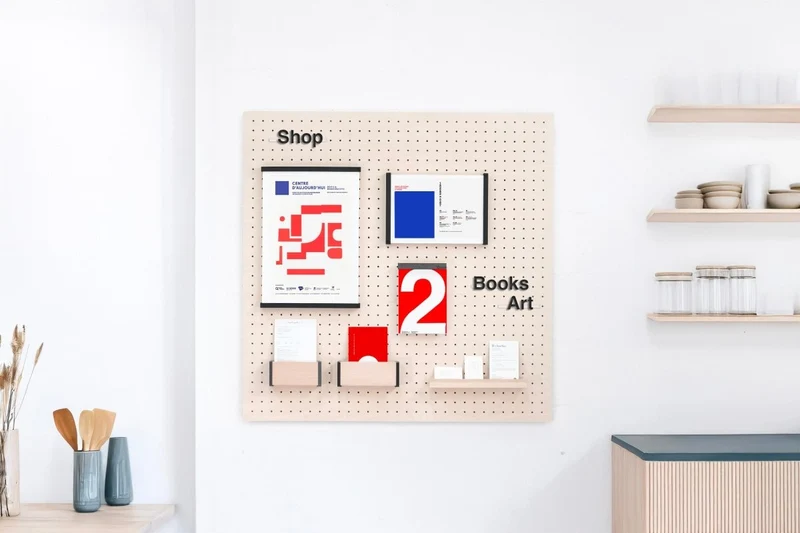 Module Communication pour pegboard – kit d'affichage mural panneau perforé