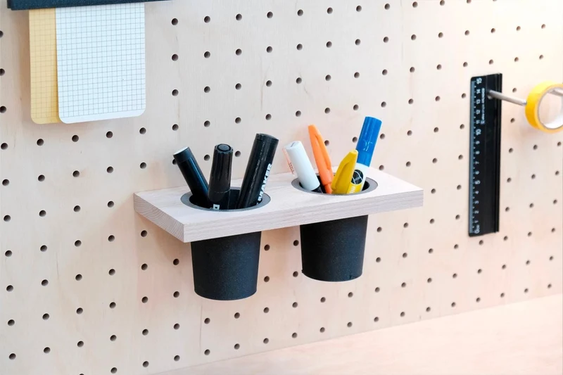 Module Focus pour pegboard – kit d'accessoires de bureau mural