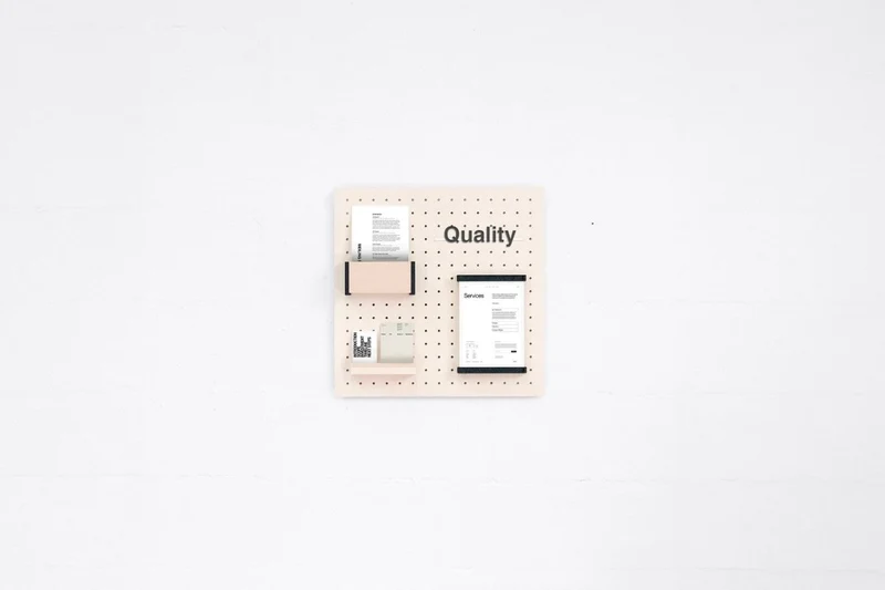 Module Organisation pour pegboard – kit de rangement mural panneau perforé
