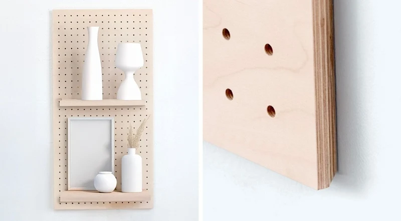 Pegboard P15 15 mm renforcé – panneau perforé mural charges lourdes 50 kg