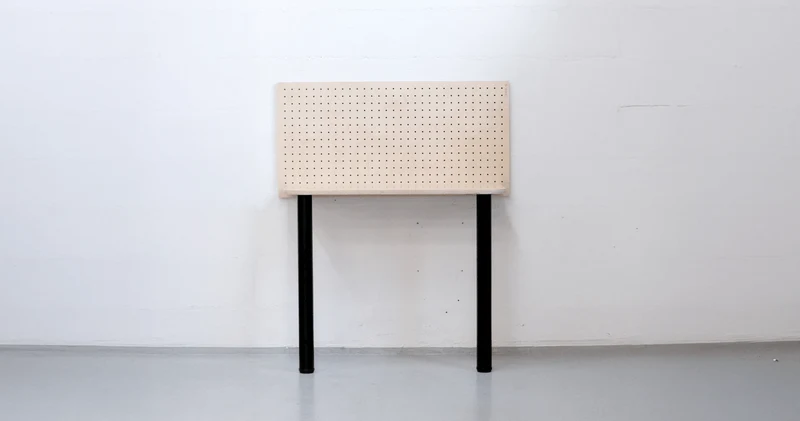 Bureau d'appoint mural pour pegboard – tablette bureau panneau perforé