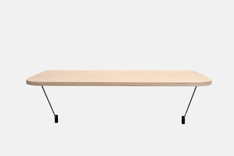 Bureau modulaire mural pour pegboard – plan de travail panneau perforé