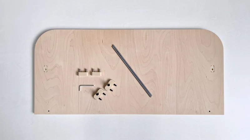 Bureau modulaire mural pour pegboard – plan de travail panneau perforé