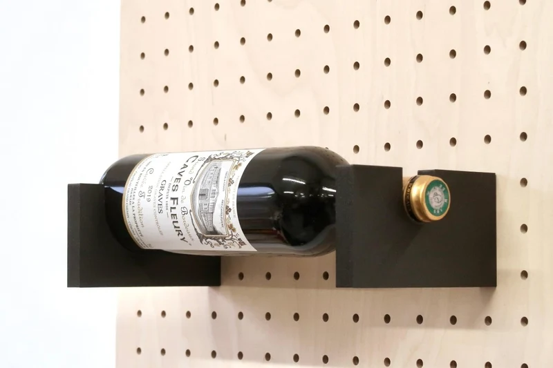 Porte-bouteille de vin mural pour pegboard – support panneau perforé