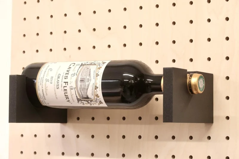 Porte-bouteille de vin mural pour pegboard – support panneau perforé